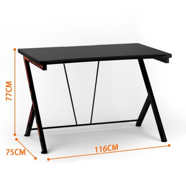 scrivania gaming ergonomica da 116cm